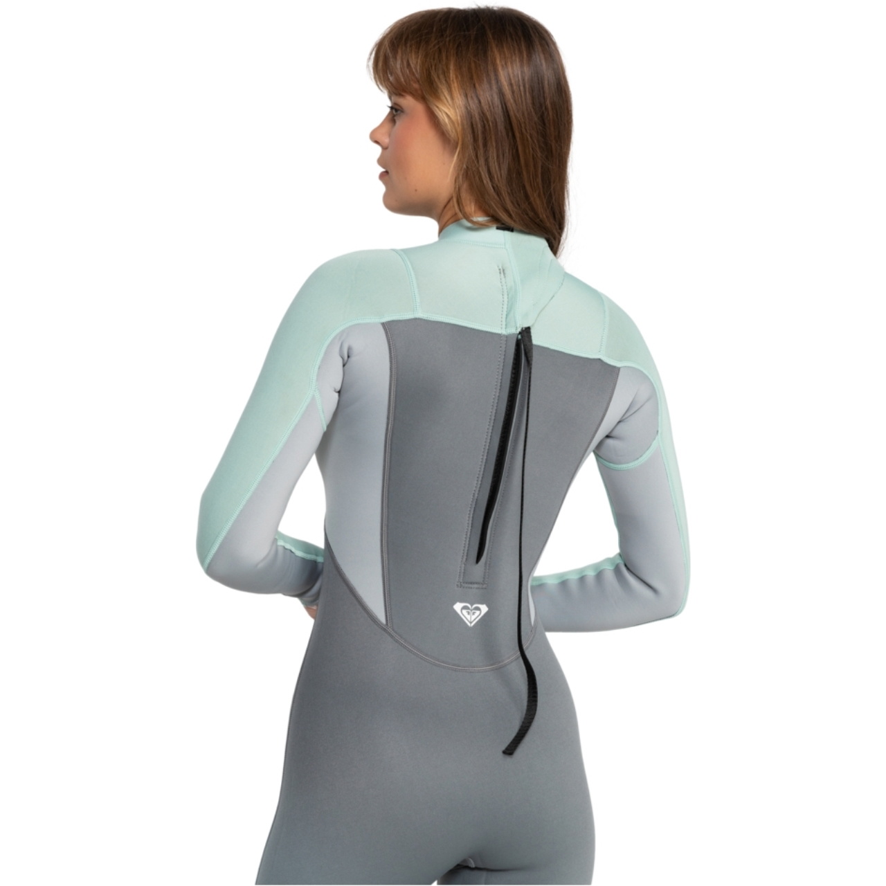 2025 Roxy Femmes Prologue 3/2mm Back Zip Combinaison Néoprène ERJW103166 - Ice Green